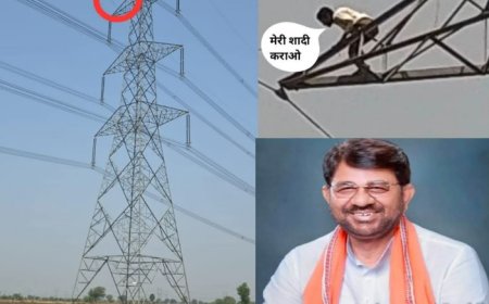 दमोह: 'शादी कराओ वरना...' की जिद में 150 फीट ऊंचे टावर पर चढ़ा युवक, मंत्री के हस्तक्षेप के बाद उतरा