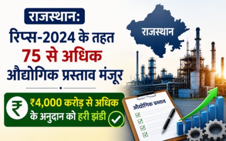 राजस्थान: रिप्स-2024 के तहत 75 से अधिक औद्योगिक प्रस्ताव मंजूर, ₹4,000 करोड़ से अधिक के अनुदान को हरी झंडी