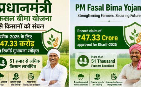 सवाई माधोपुर कृषि अपडेट: प्रधानमंत्री फसल बीमा योजना से किसानों को संबल; खरीफ-2025 के लिए ₹47.33 करोड़ का रिकॉर्ड मुआवजा स्वीकृत, 51 हजार से अधिक किसान लाभांवित