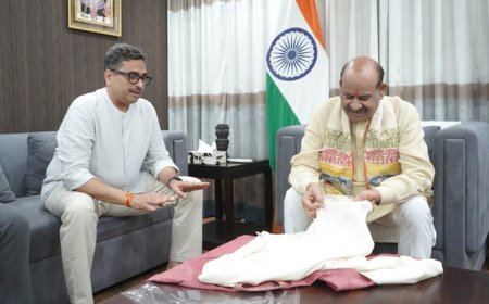 टेक्सटाइल फ्यूजन: कोटा डोरिया और पूर्वोत्तर के एरी सिल्क का होगा अनूठा संगम; लोकसभा अध्यक्ष ओम बिरला से मिला उच्च स्तरीय प्रतिनिधिमंडल, जल्द होगा समझौता