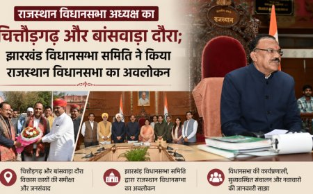 राजस्थान विधानसभा अध्यक्ष का चित्तौड़गढ़ और बांसवाड़ा दौरा; झारखंड विधानसभा समिति ने किया राजस्थान विधानसभा का अवलोकन