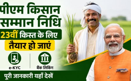 पीएम किसान सम्मान निधि: 23वीं किस्त के लिए तैयार हो जाएं, e-KYC और बैंक लिंकिंग की पूरी जानकारी यहाँ देखें