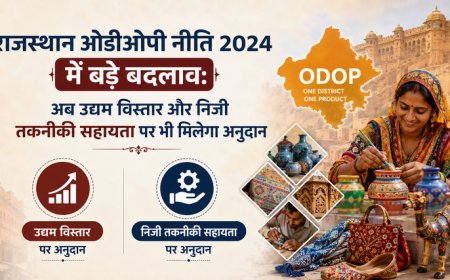 राजस्थान ओडीओपी नीति 2024 में बड़े बदलाव: अब उद्यम विस्तार और निजी तकनीकी सहायता पर भी मिलेगा अनुदान
