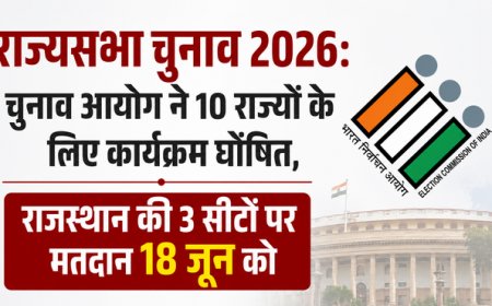 राज्यसभा चुनाव 2026: चुनाव आयोग ने 10 राज्यों के लिए कार्यक्रम घोषित, राजस्थान की 3 सीटों पर मतदान 18 जून को