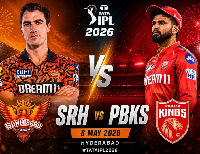 IPL 2026: हैदराबाद में भिड़ेंगे सनराइजर्स और पंजाब किंग्स; क्या SRH रोक पाएगी टेबल टॉपर PBKS का विजयी रथ?