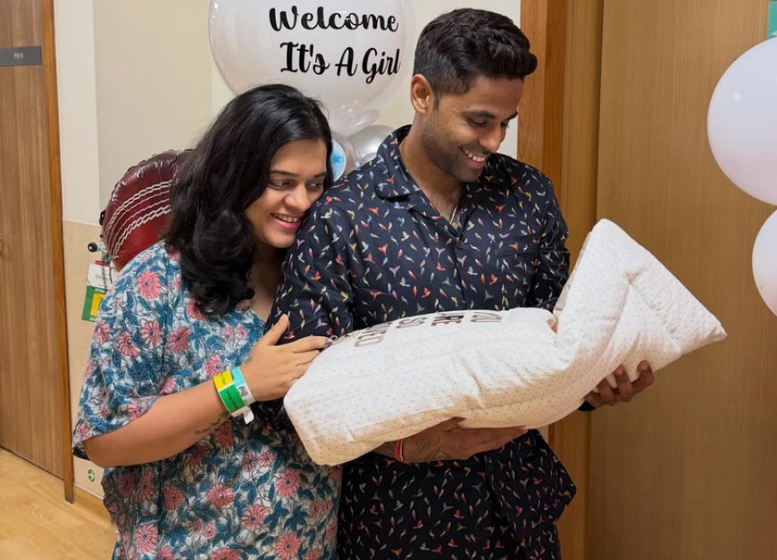 सूर्यकुमार यादव और देविशा शेट्टी ने अपनी नन्ही परी का रखा प्यारा नाम; सोशल मीडिया पर रिवील की 'रिद्धिमा' की पहली झलक