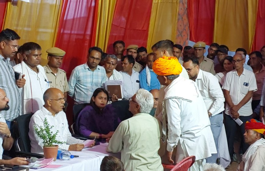 चैनपुरा में रात्रि चौपाल: जलदाय मंत्री ने दिए अवैध जल कनेक्शन काटने के निर्देश; किसानों के लिए ब्याज मुक्त ऋण की घोषणा