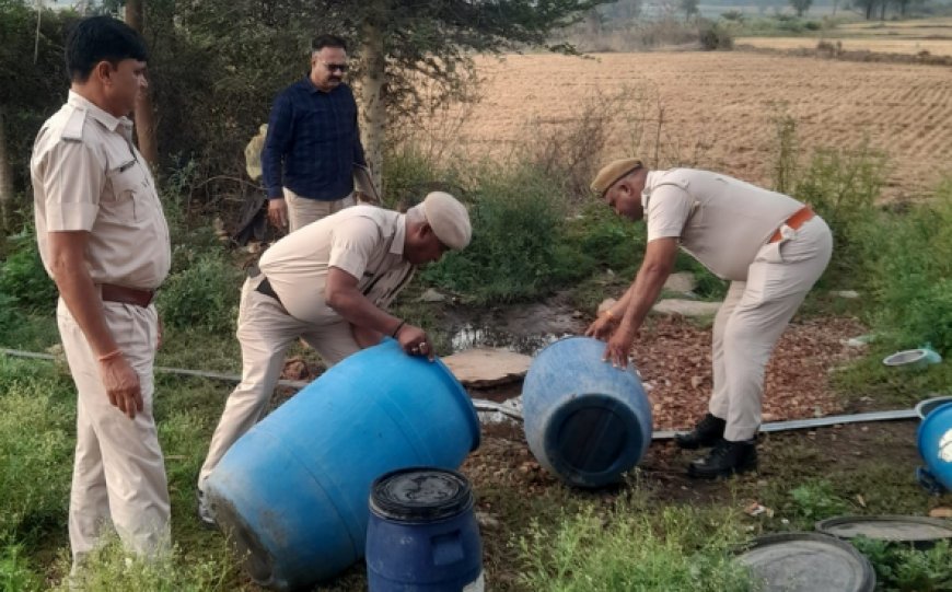 राजस्थान में अवैध शराब के खिलाफ 'जीरो टॉलरेंस': 13 दिनों में 1294 मामले दर्ज, जोधपुर में 58 लाख की अंग्रेजी शराब जब्त